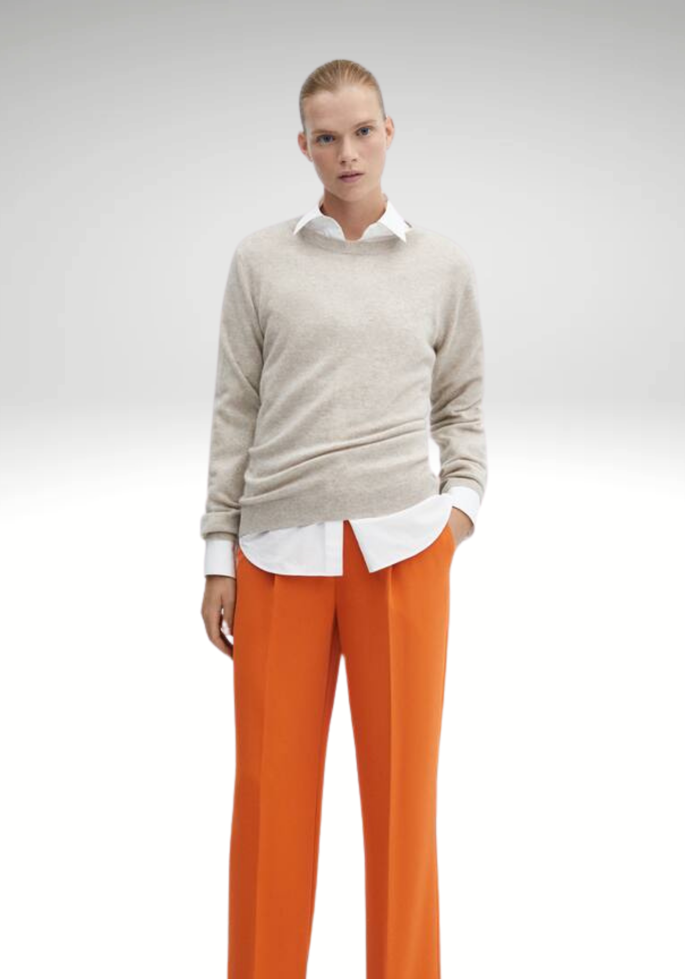 Pantalon droit pinces
