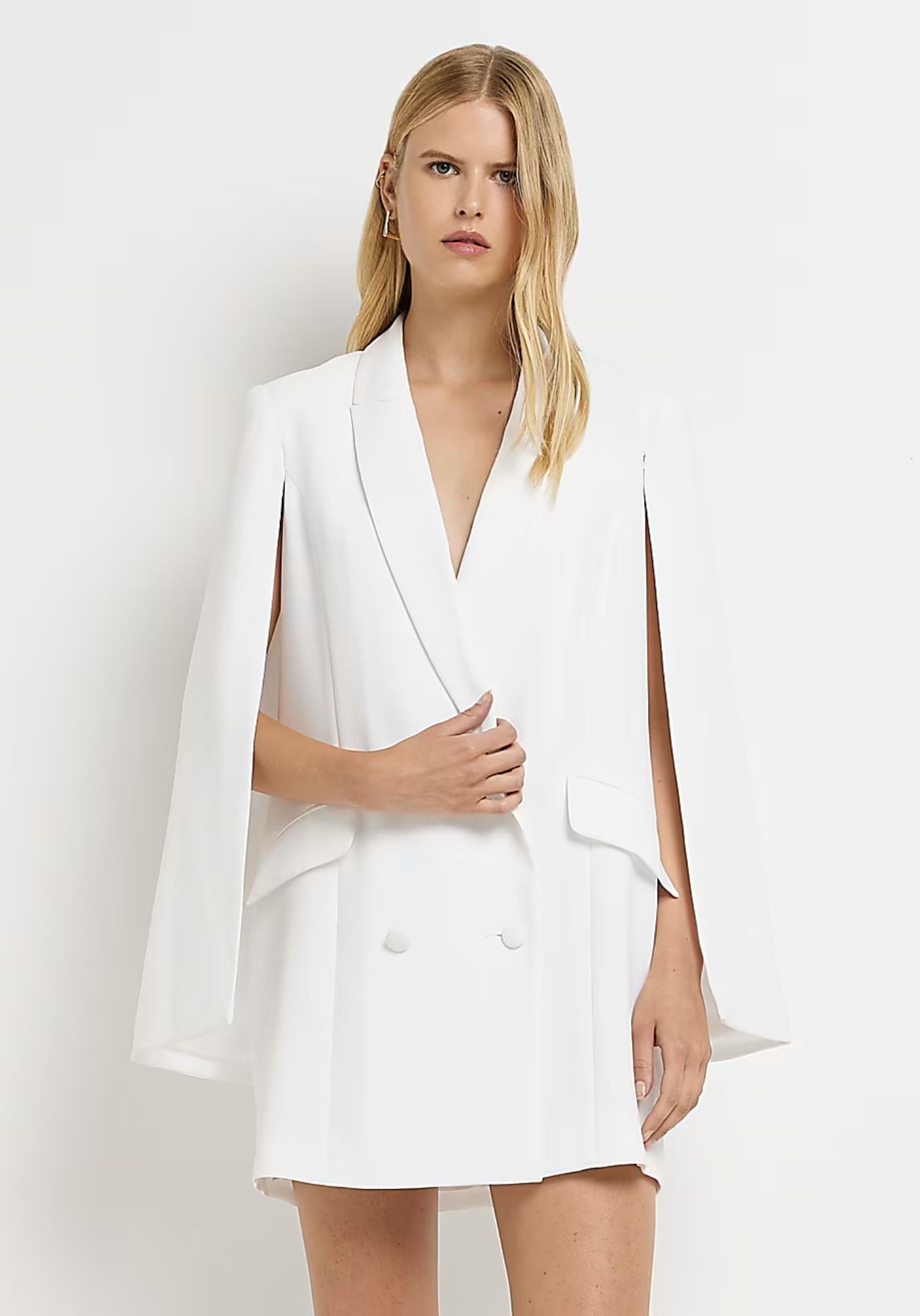 Robe blazer à cape
