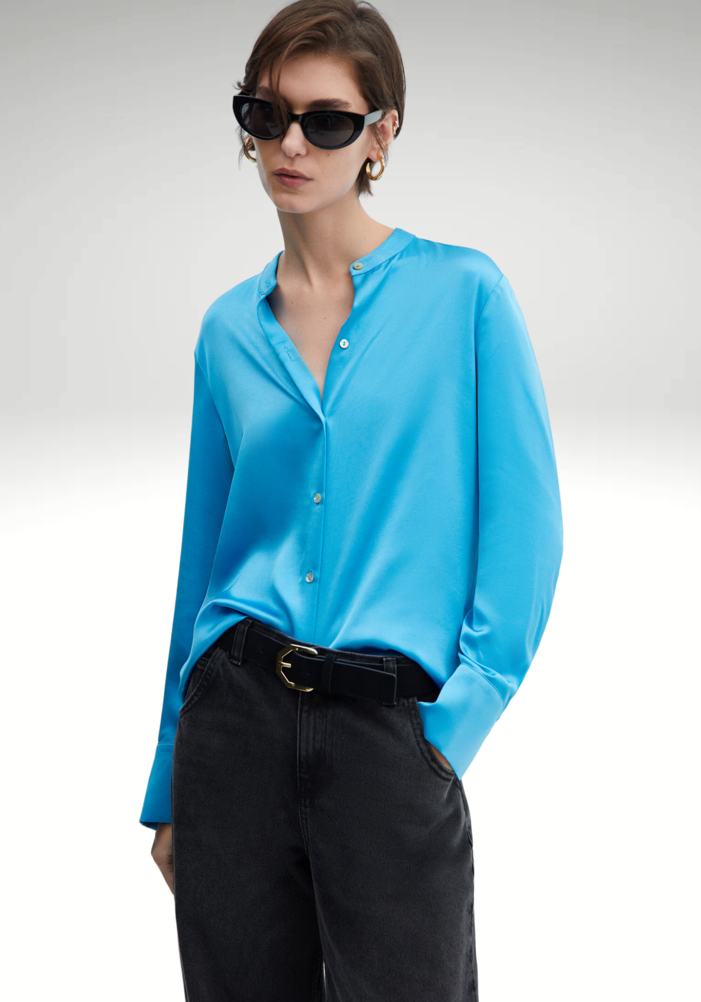 Chemise satinée