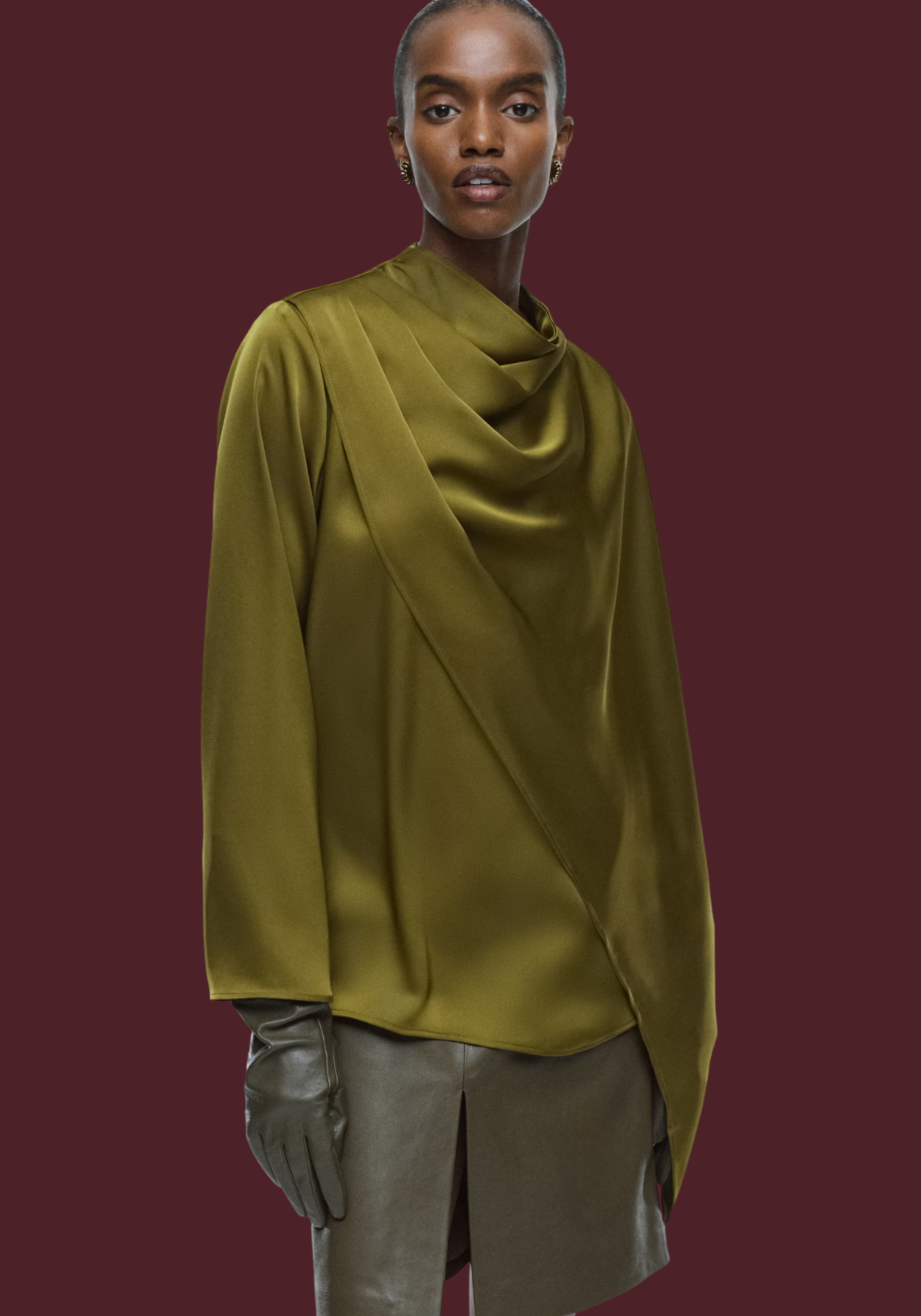 Blouse en satin