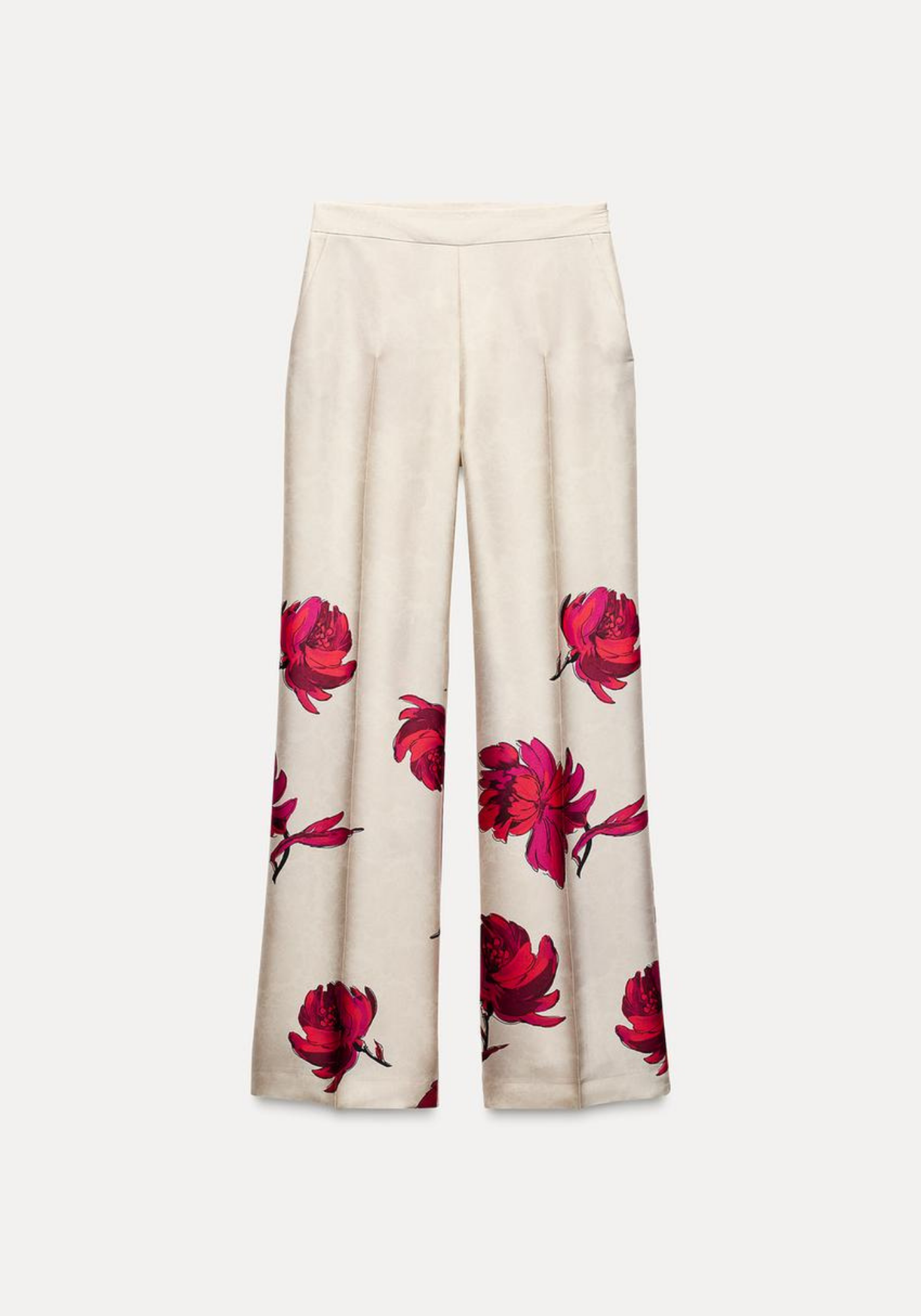 Pantalon satinée floral