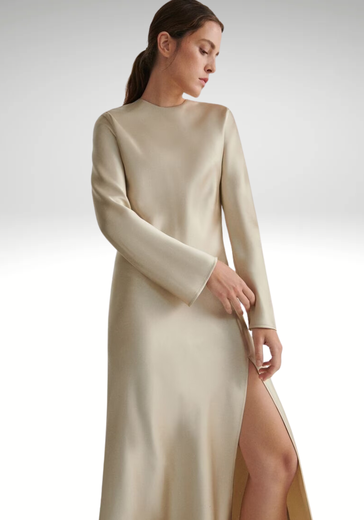 Robe en satin