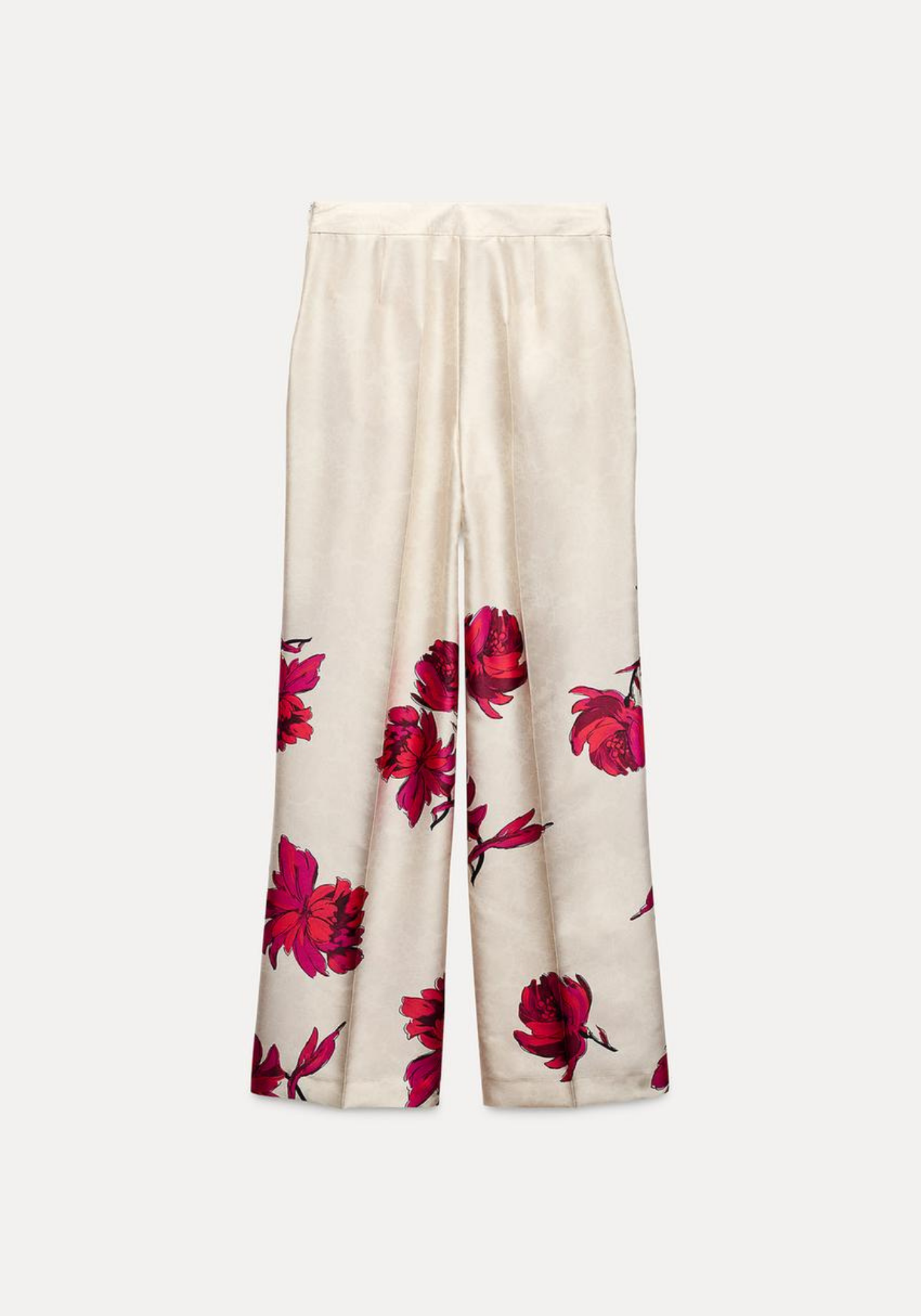 Pantalon satinée floral
