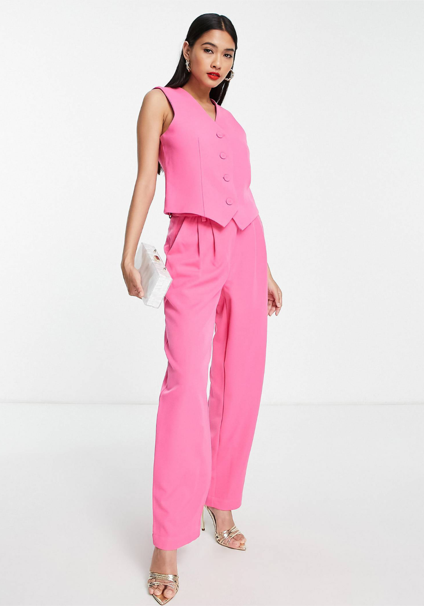 Ensemble rose ajusté
