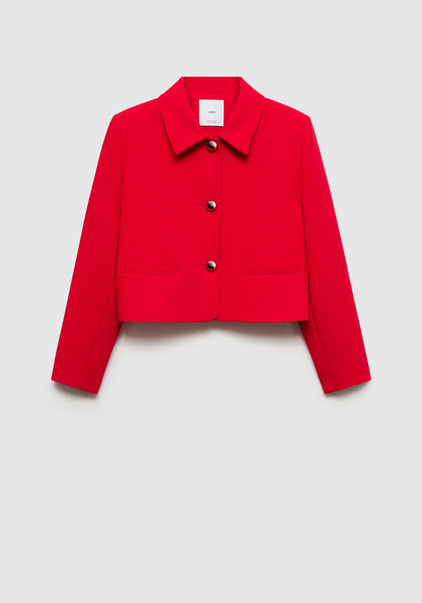Veste crop boutons