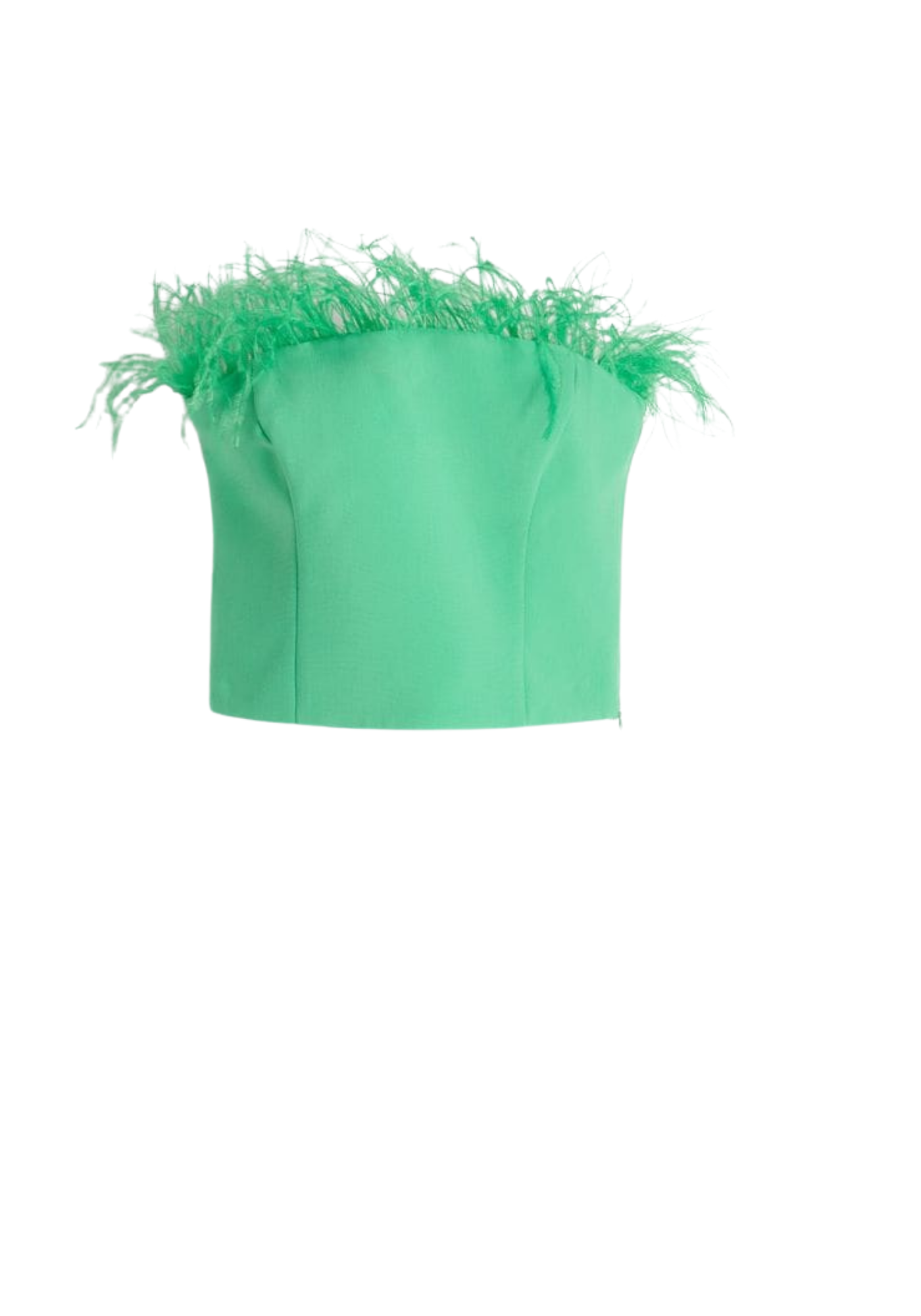 Haut avec bordure plumes