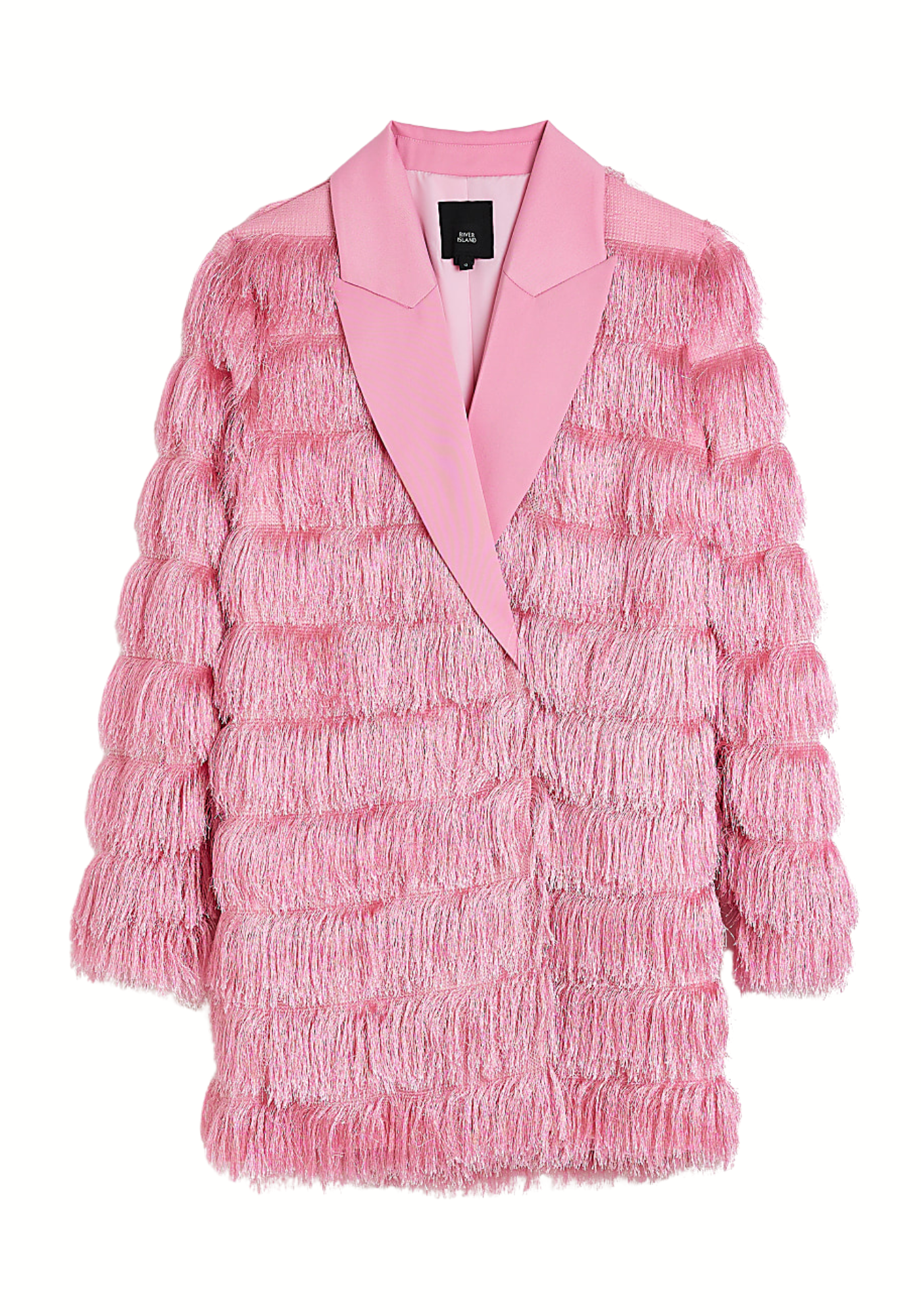 Robe à blazer à franges