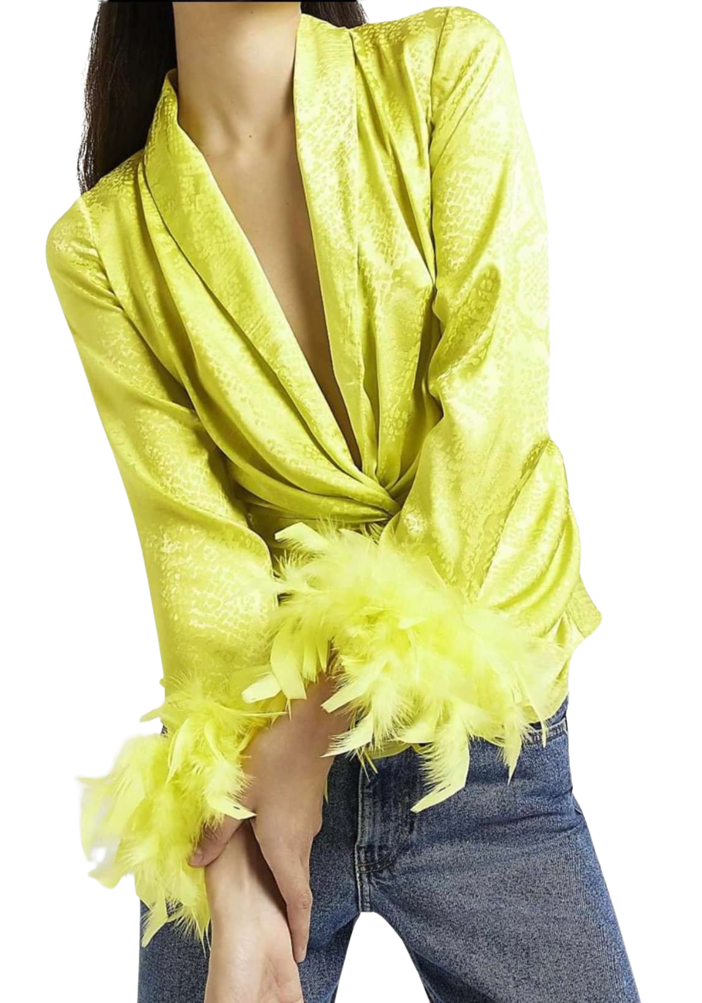 Blouse satinée