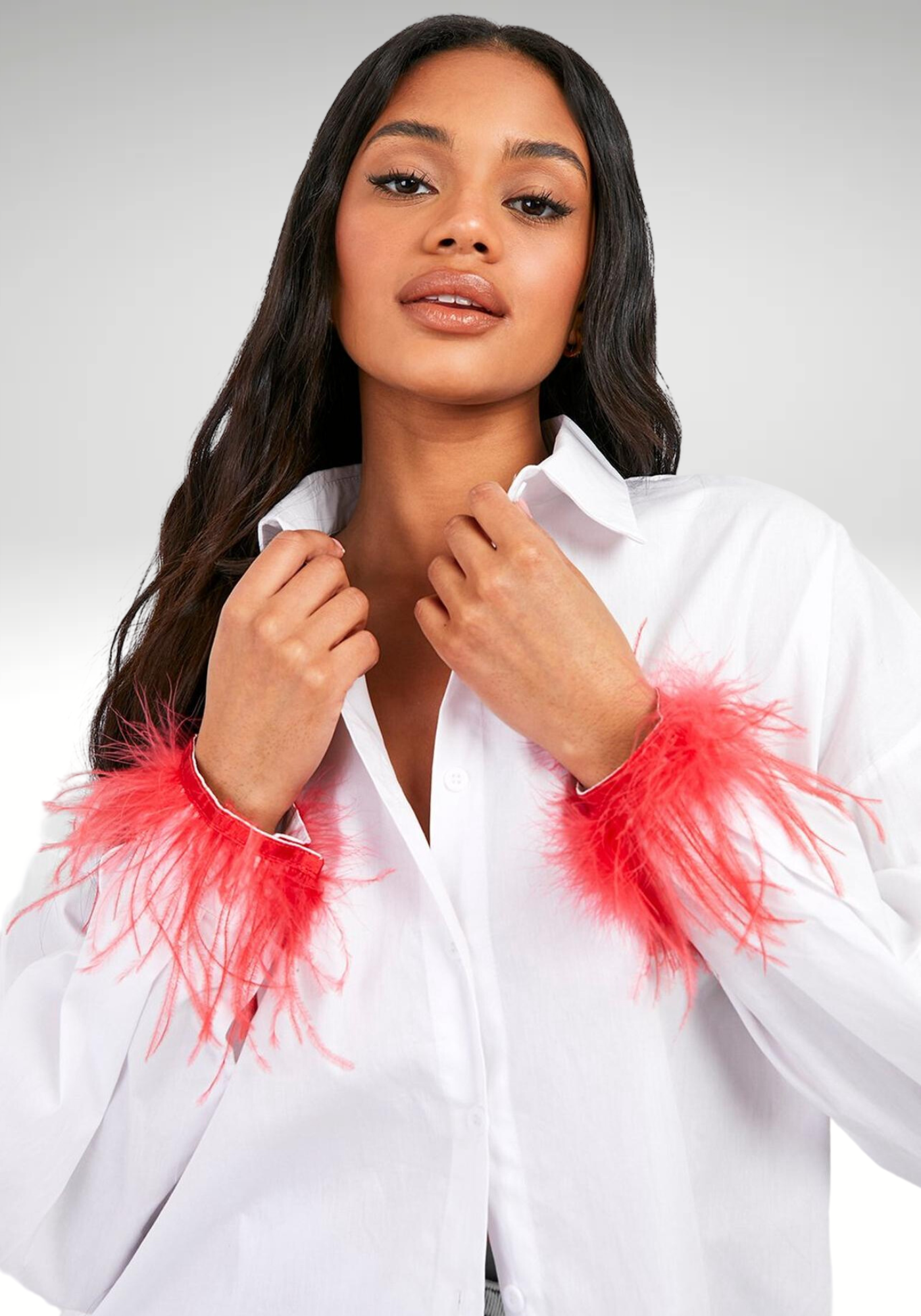 Chemise à plumes