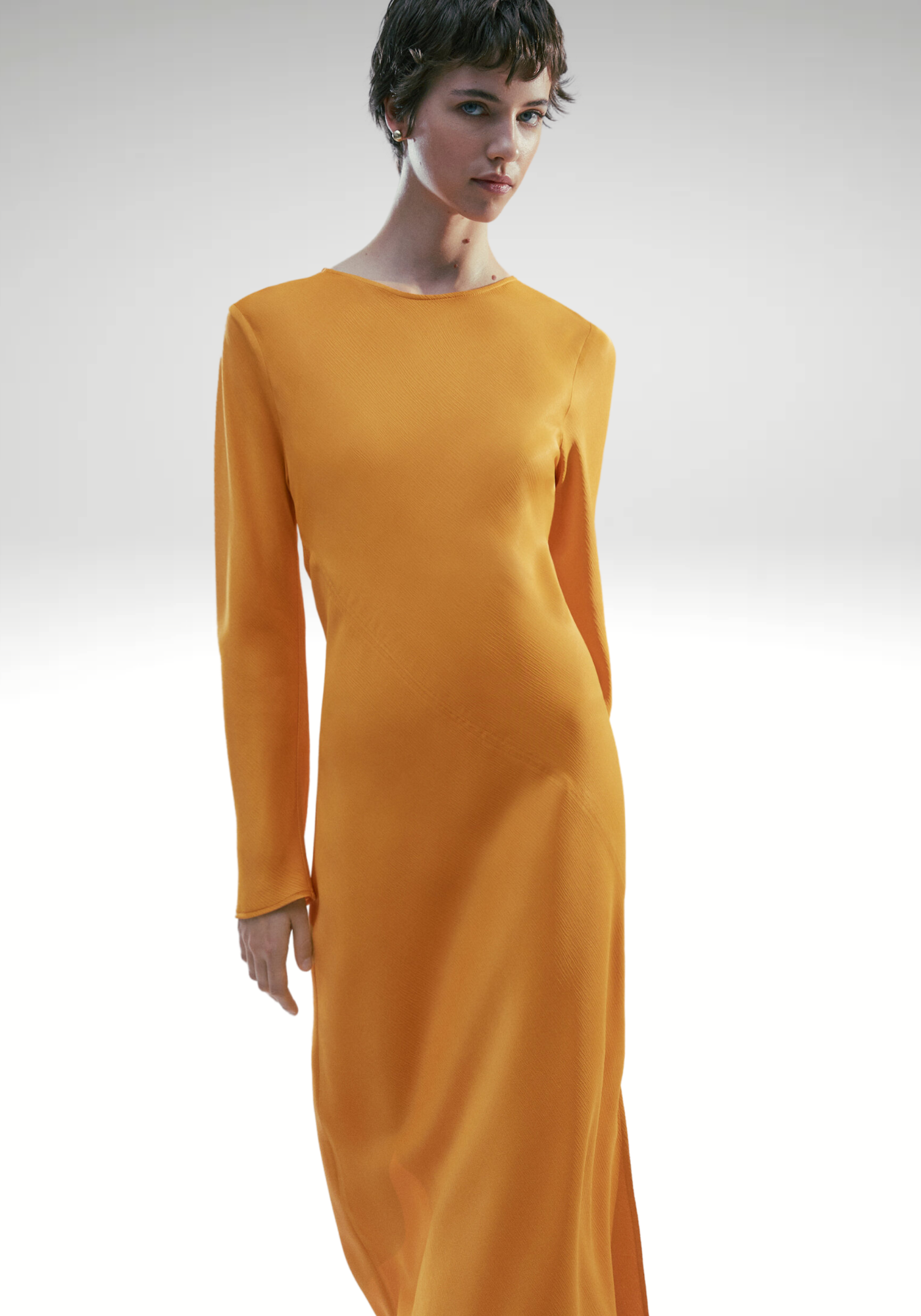 Robe satinée
