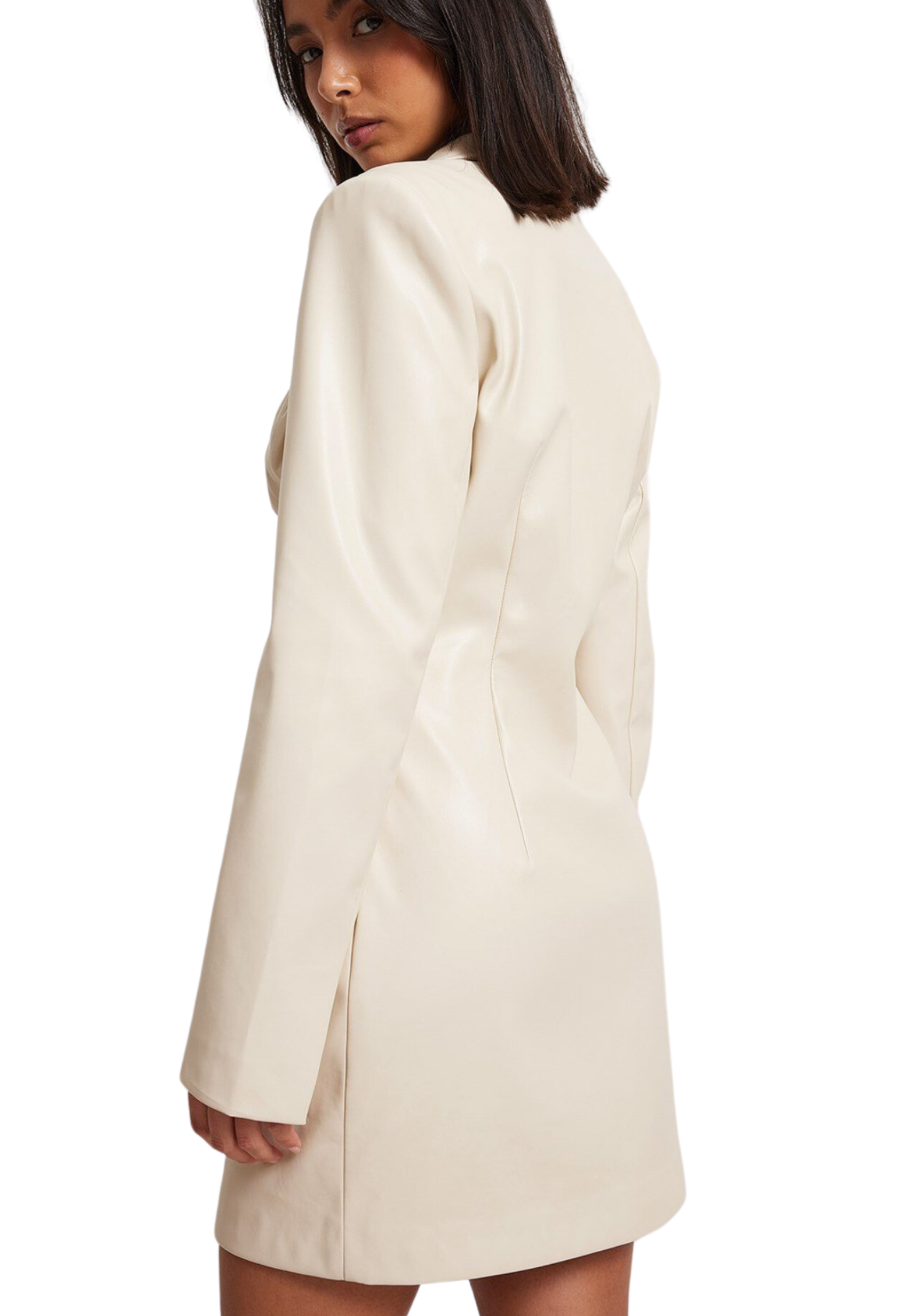 Robe courte simili cuir