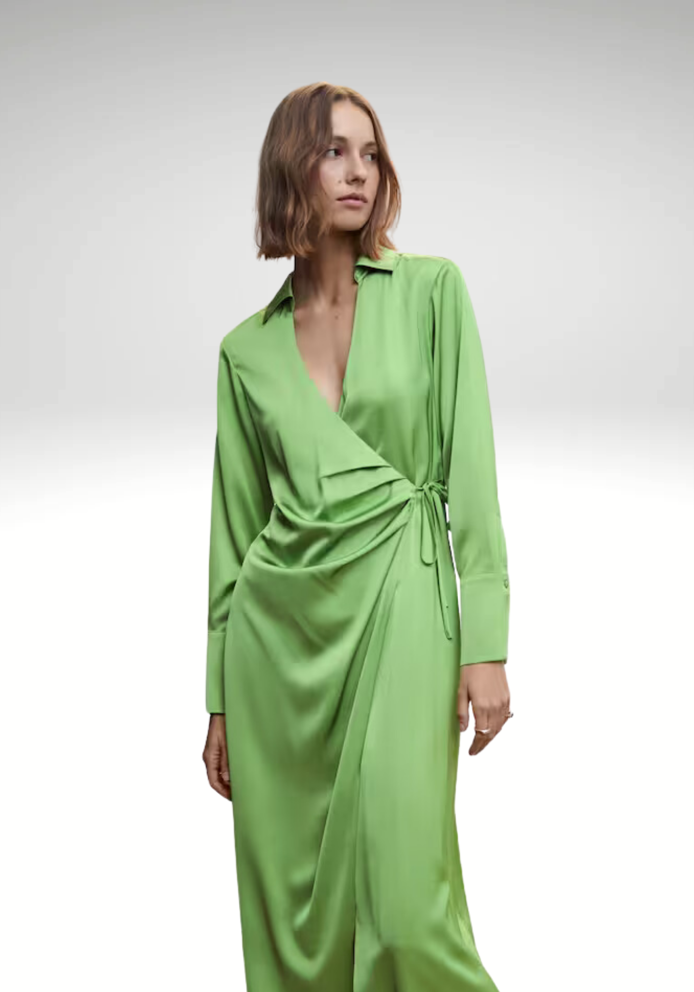 Robe satinée