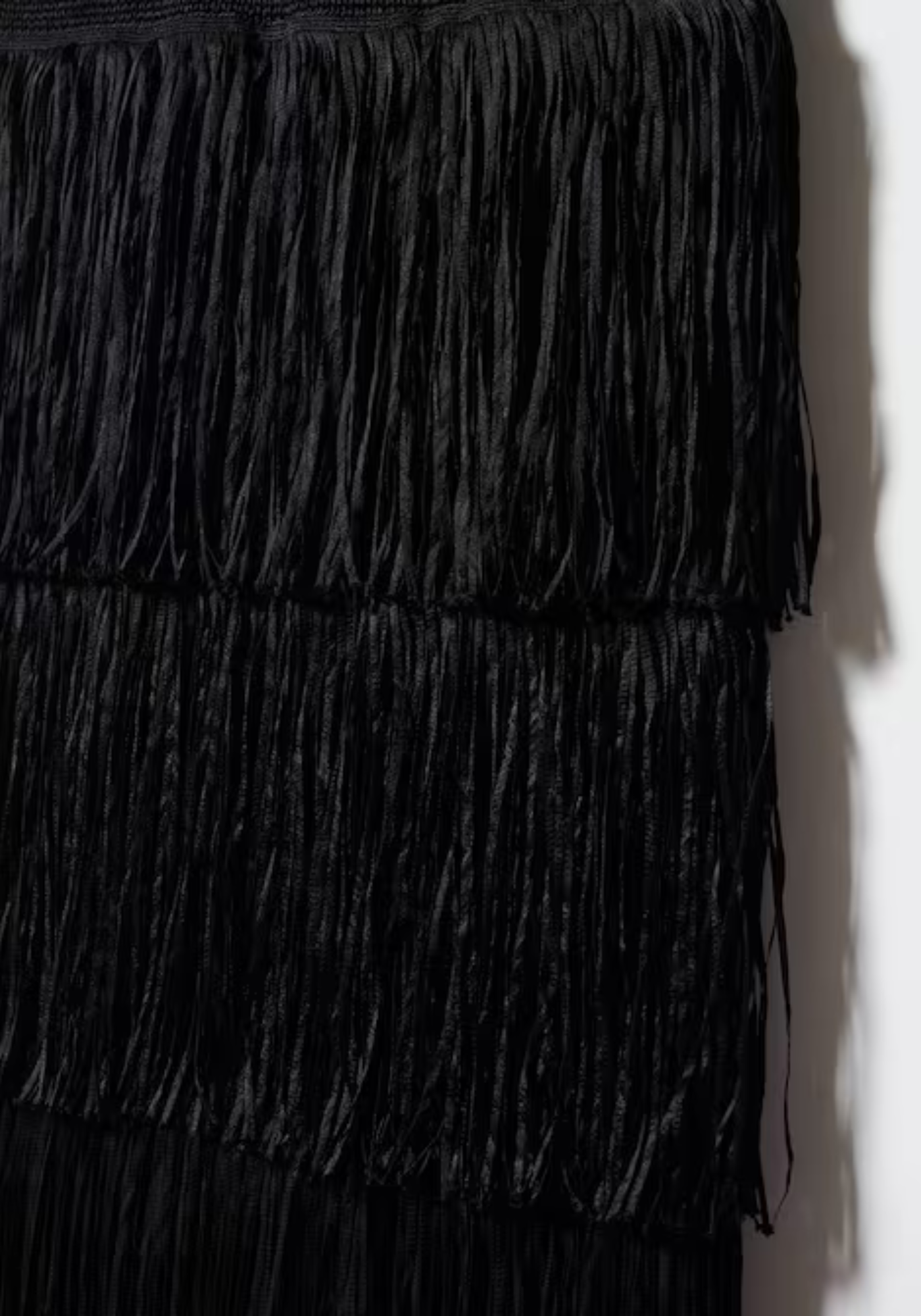 Robe maille à franges