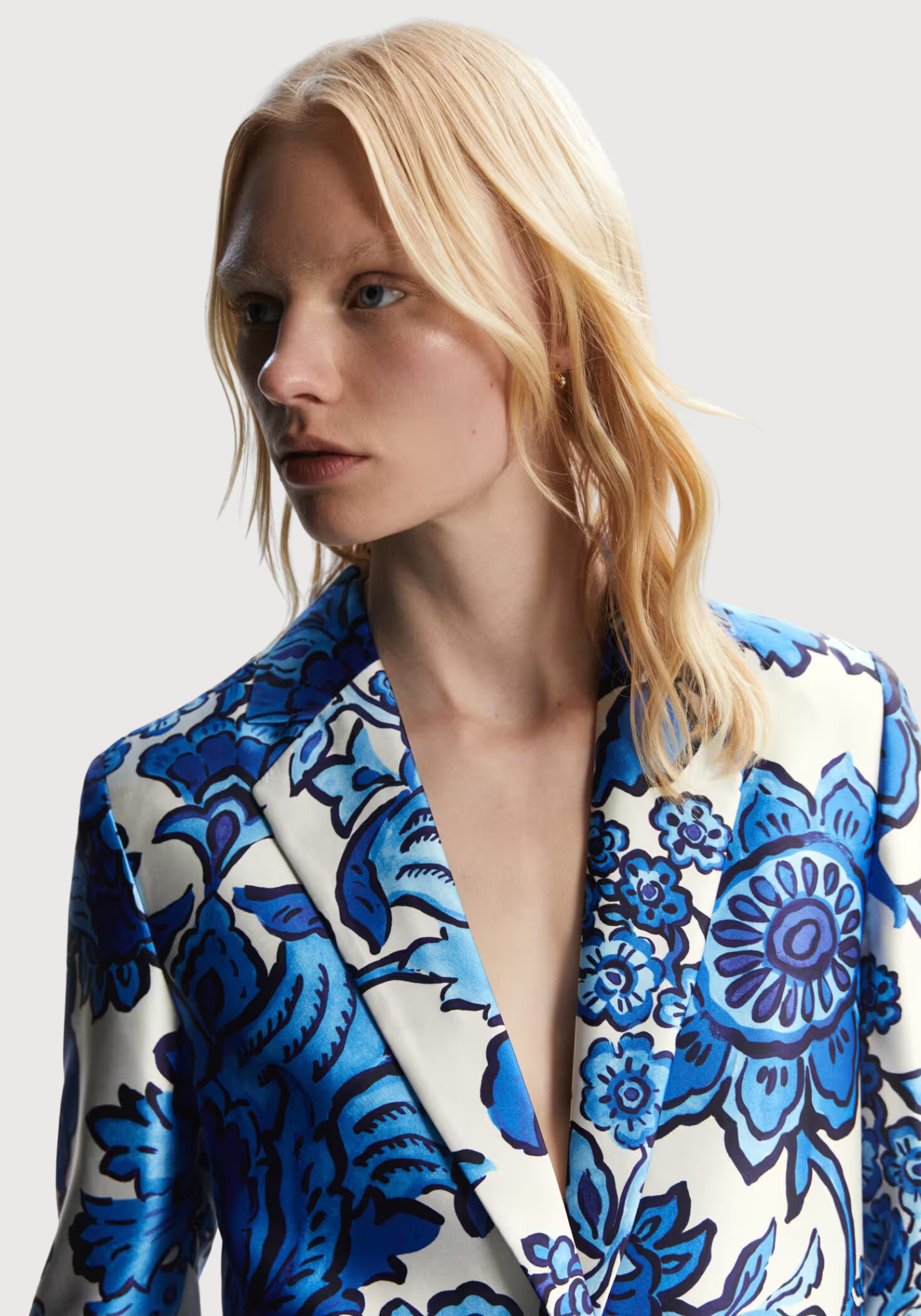 Veste satinée imprimée