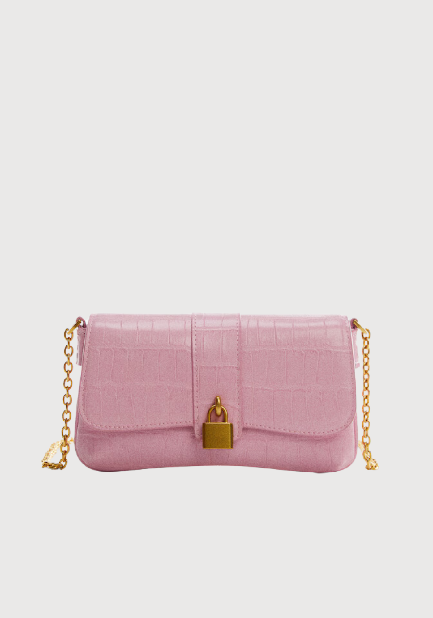 Sac chaîne effet croco