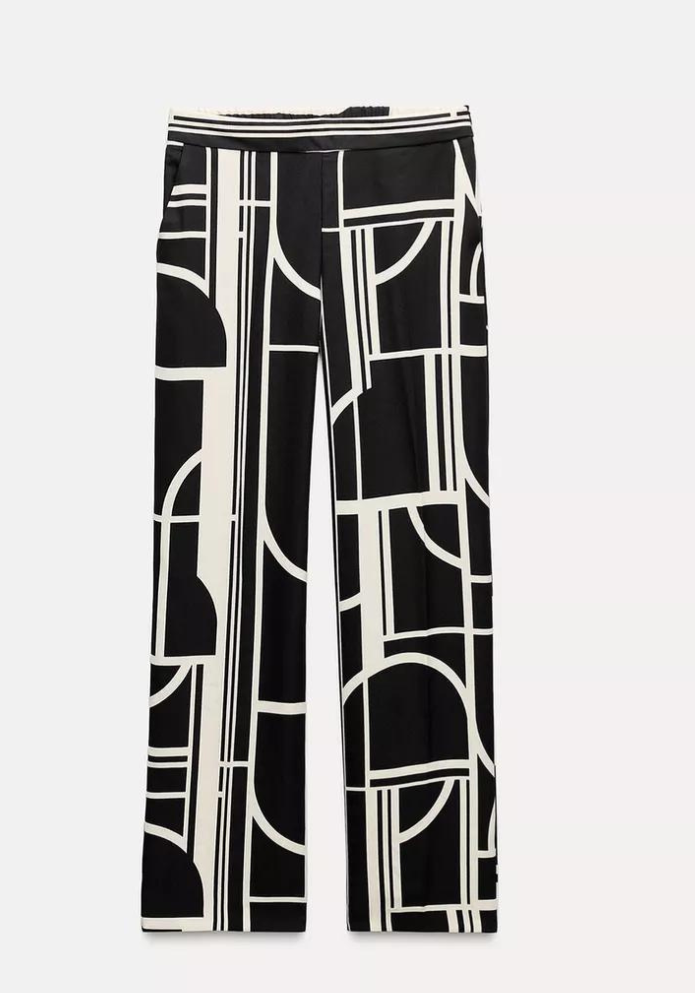Pantalon large imprimé